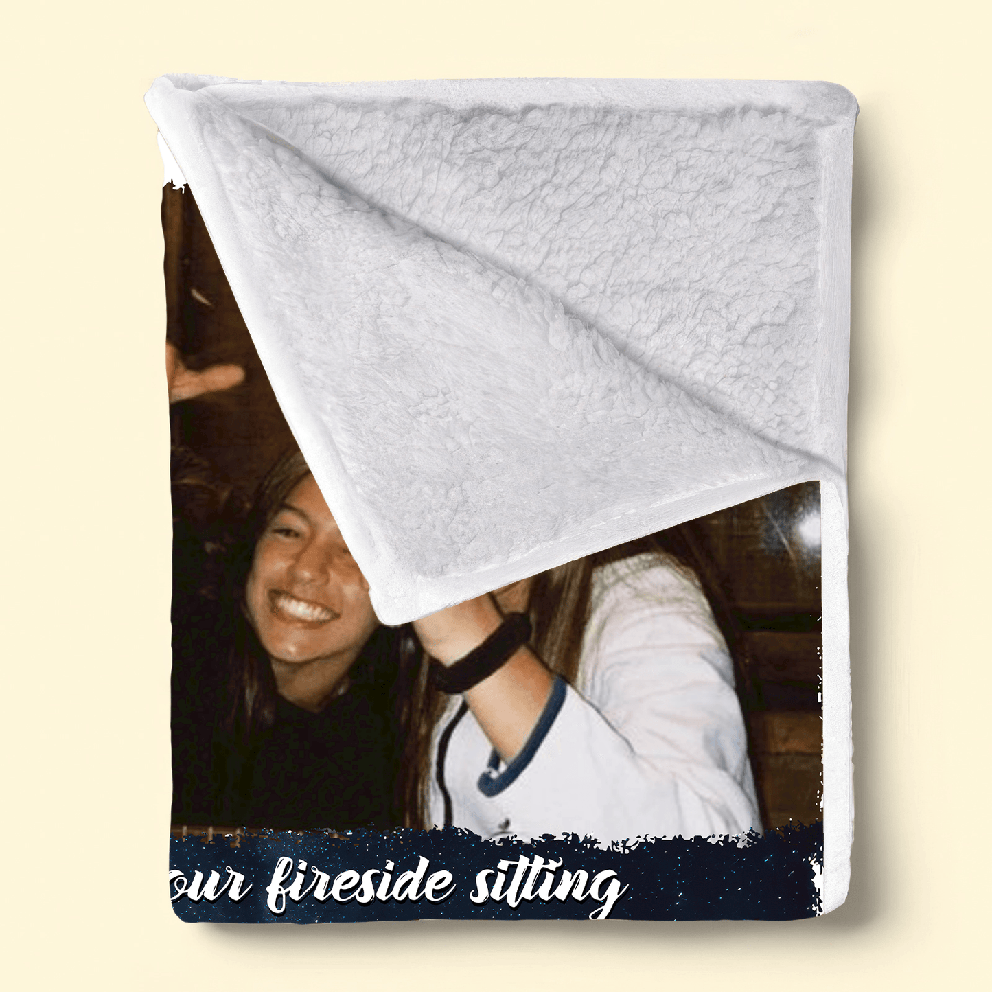 Camping Photo Blanket - Personalized Gift for Camper, Bestie, Girlfriend, Boyfriend | Birthday, Valentine, Anniversary | Custom Image