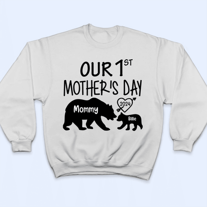 Our 1st Mother's Day - Momma Bear & Baby Bear - Personalized Gift For New Moms, Mom, Infant, Baby, Newborn