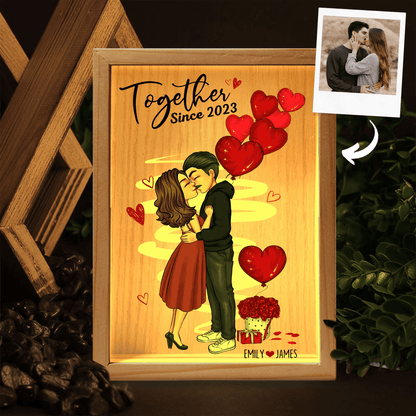 Together Since - Custom Light Box - Personalized Gift For Couple, Girlfriend, Husband, Wife, Her, Him |  Valentine, Anniversary