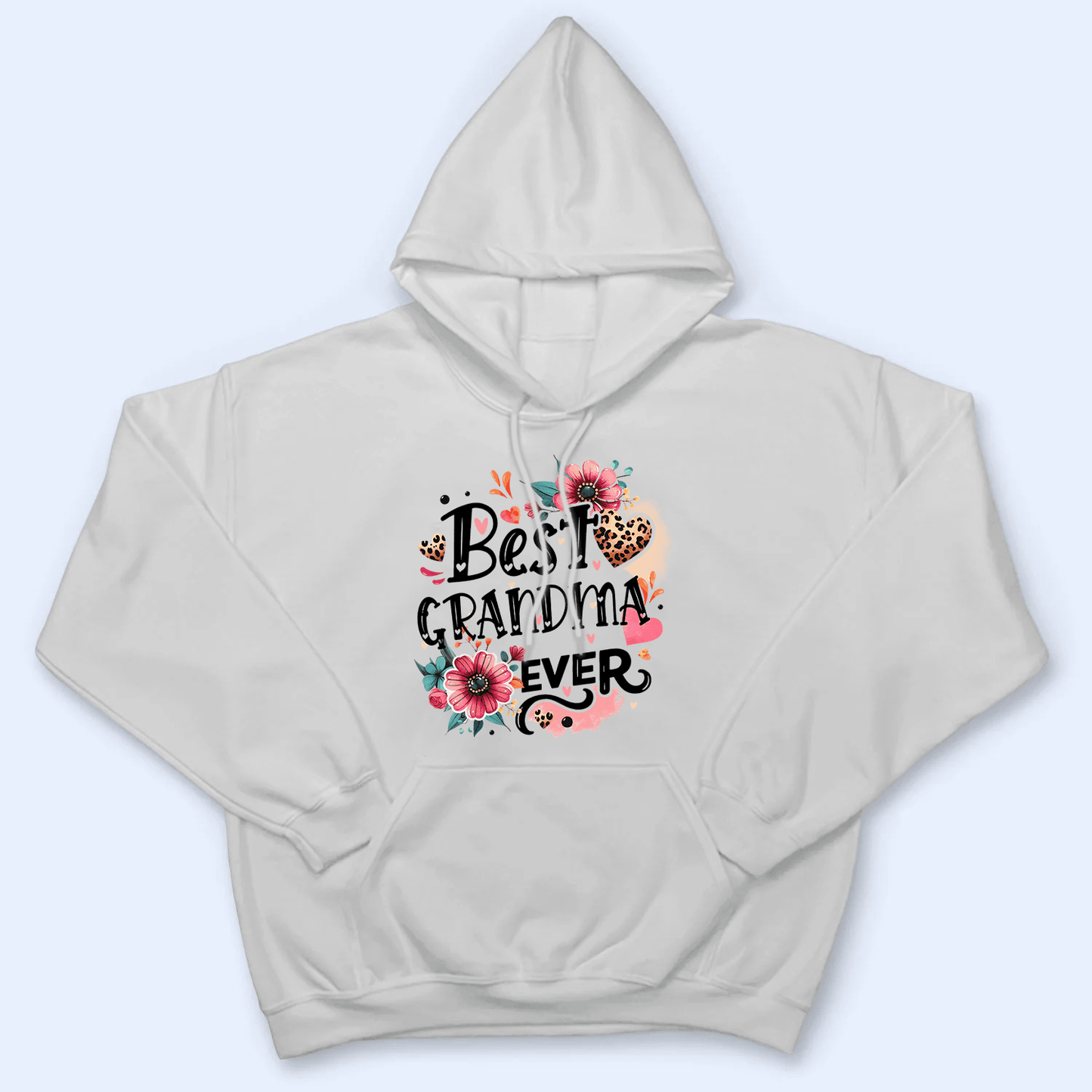 Best Grandma Ever Retro Boho - Personalized Custom T Shirt - Gift for Grandma/Nana/Mimi, Mom, Wife, Grandparent