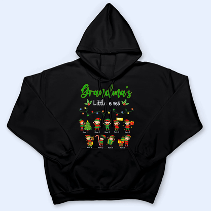 Grandma's Elves - Personalized Custom T Shirt - Birthday, Loving, Funny Gift for Grandfather/Dad/Father, Husband, Grandparent