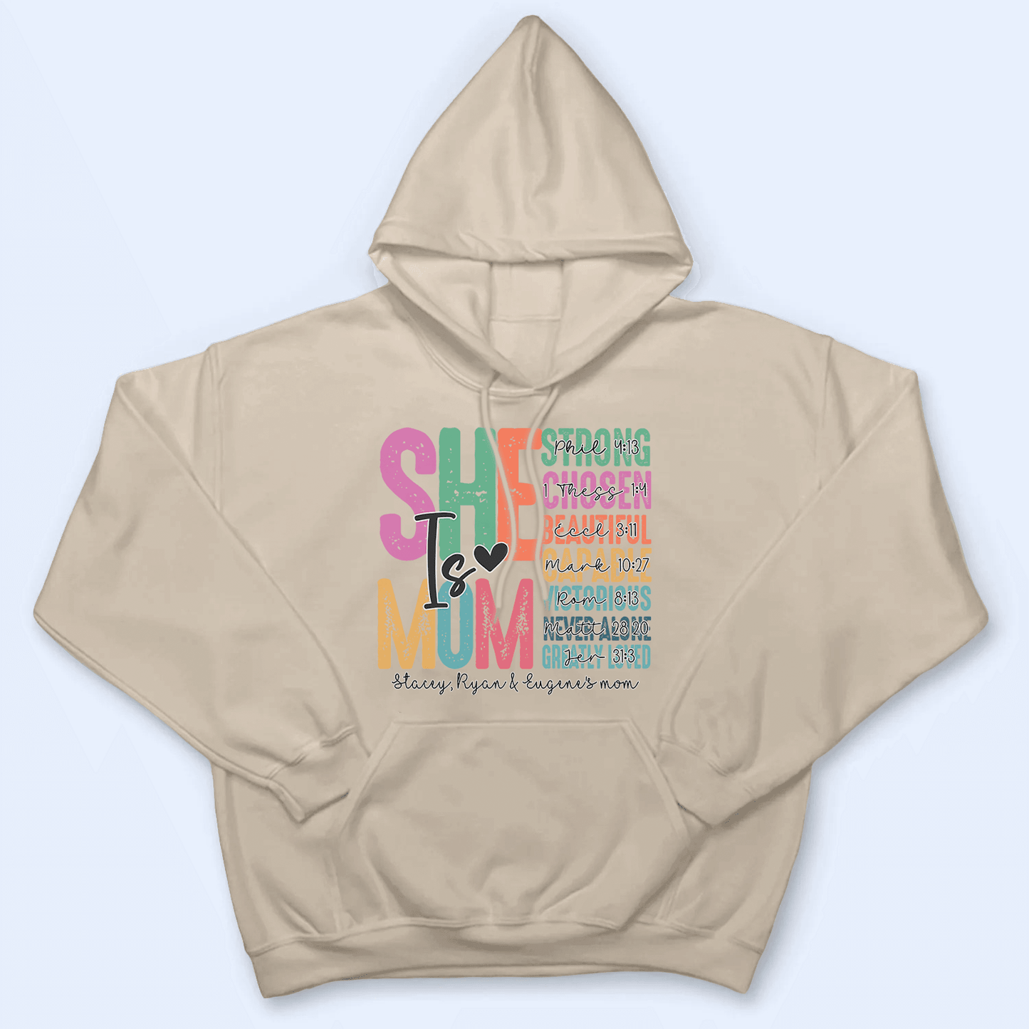 She is Mom, Bible Verse | Personalized Gift For Mom, Mother, Grandma, Grandmother, Mother's Day, Valentine's Day Family