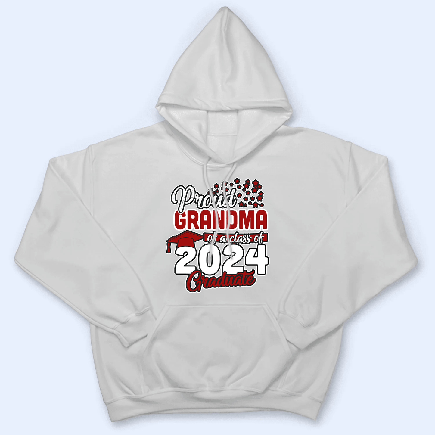 Proud Grandma Of A Class 2025 Graduation - Personalized Custom T Shirt - Birthday, Loving, Funny Gift for Grandma/Nana/Mimi, Mom, Wife, Grandparent