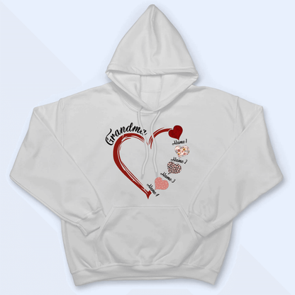 Red Heart Design | Personalized Gift For Mom, Mother, Grandma, Grandmother, Mother's Day, Valentine's Day Family