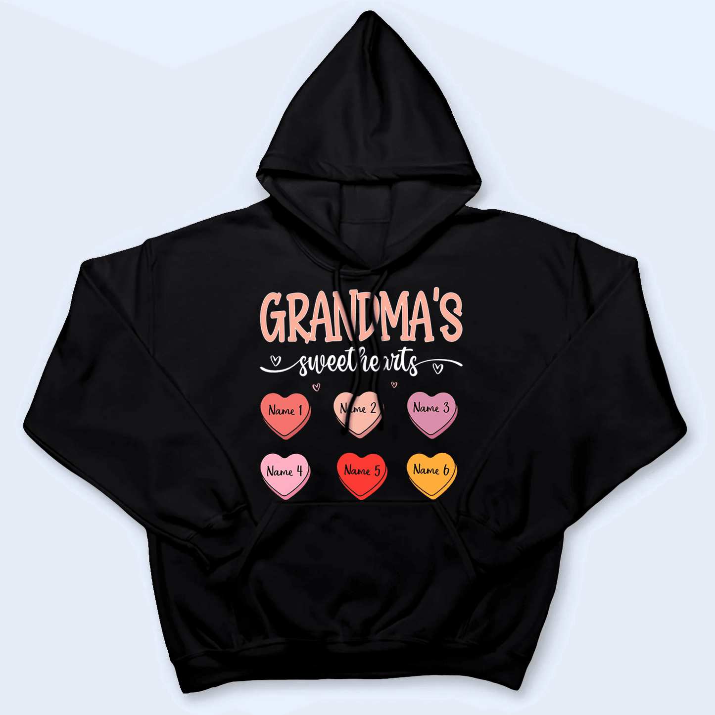 Grandma's Sweethearts - Personalized Custom T Shirt - Christmas, Loving, Funny Gift for Grandma/Nana/Mimi, Mom, Wife, Grandparent
