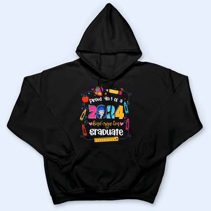 Custom Photo Kindergarten Graduate 2025 - Personalized Custom T Shirt - Birthday, Loving, Funny Gift for Grandma/Nana/Mimi, Mom, Wife, Grandparent