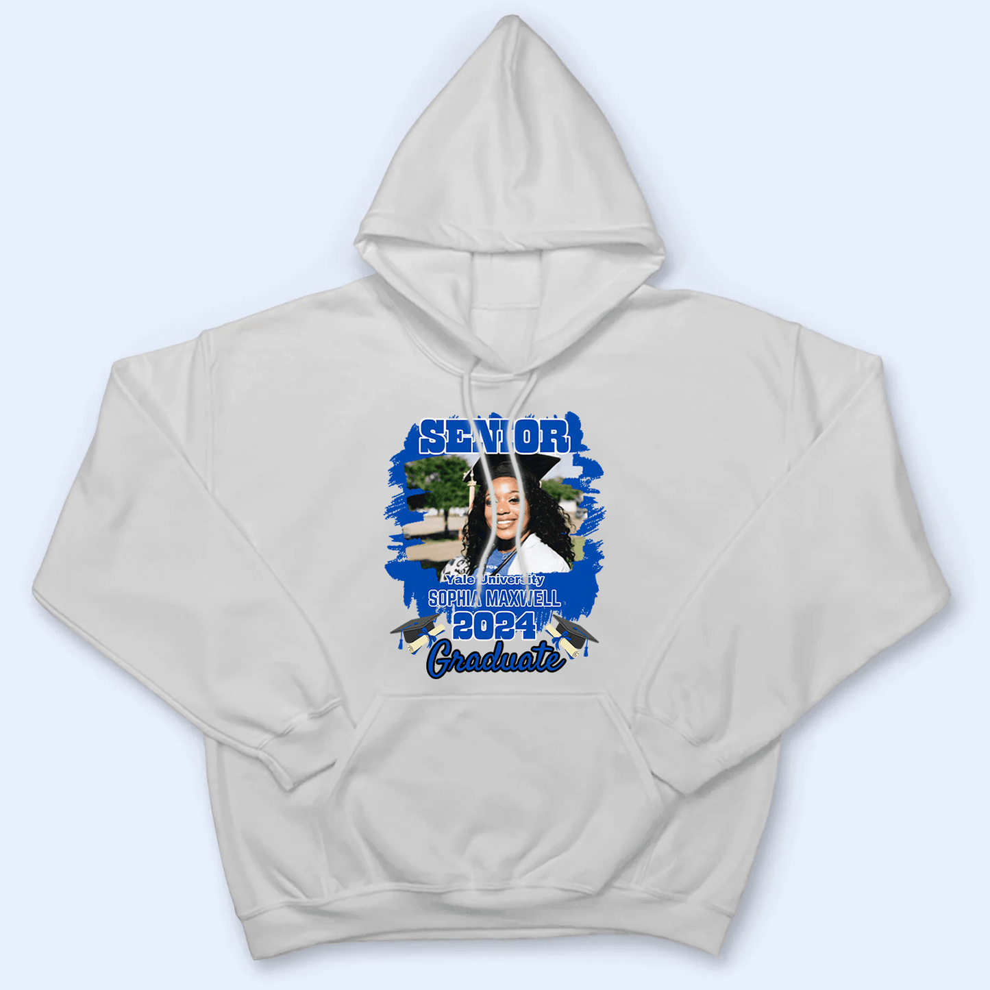 Custom Photo Graduation Senior 2025 - Personalized Custom T Shirt - Senior, Class of 2024 Graduate, Grandson, Granddaughter, Daughter, Son, Best Friends
