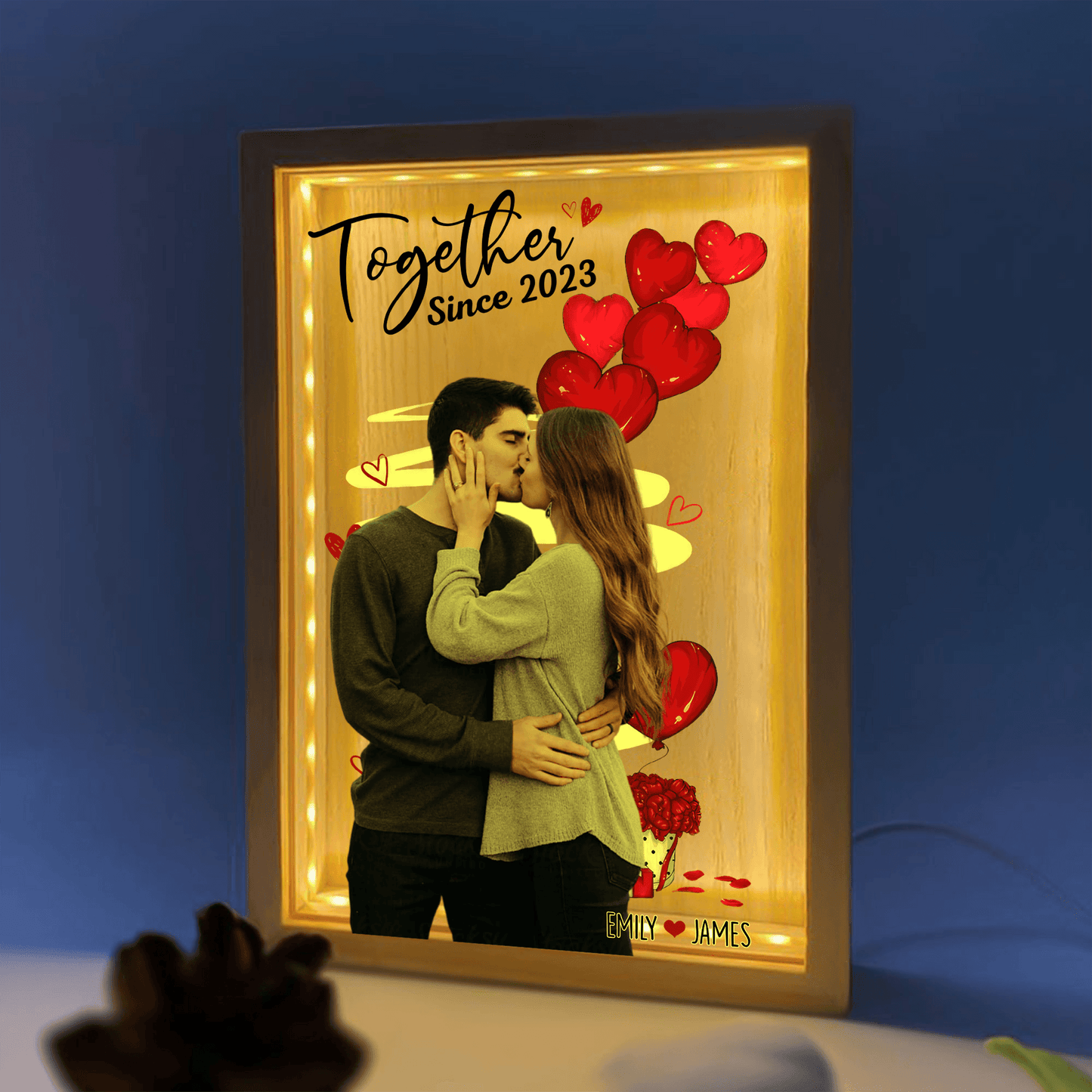 Together Since - Custom Light Box - Personalized Gift For Couple, Girlfriend, Husband, Wife, Her, Him |  Valentine, Anniversary