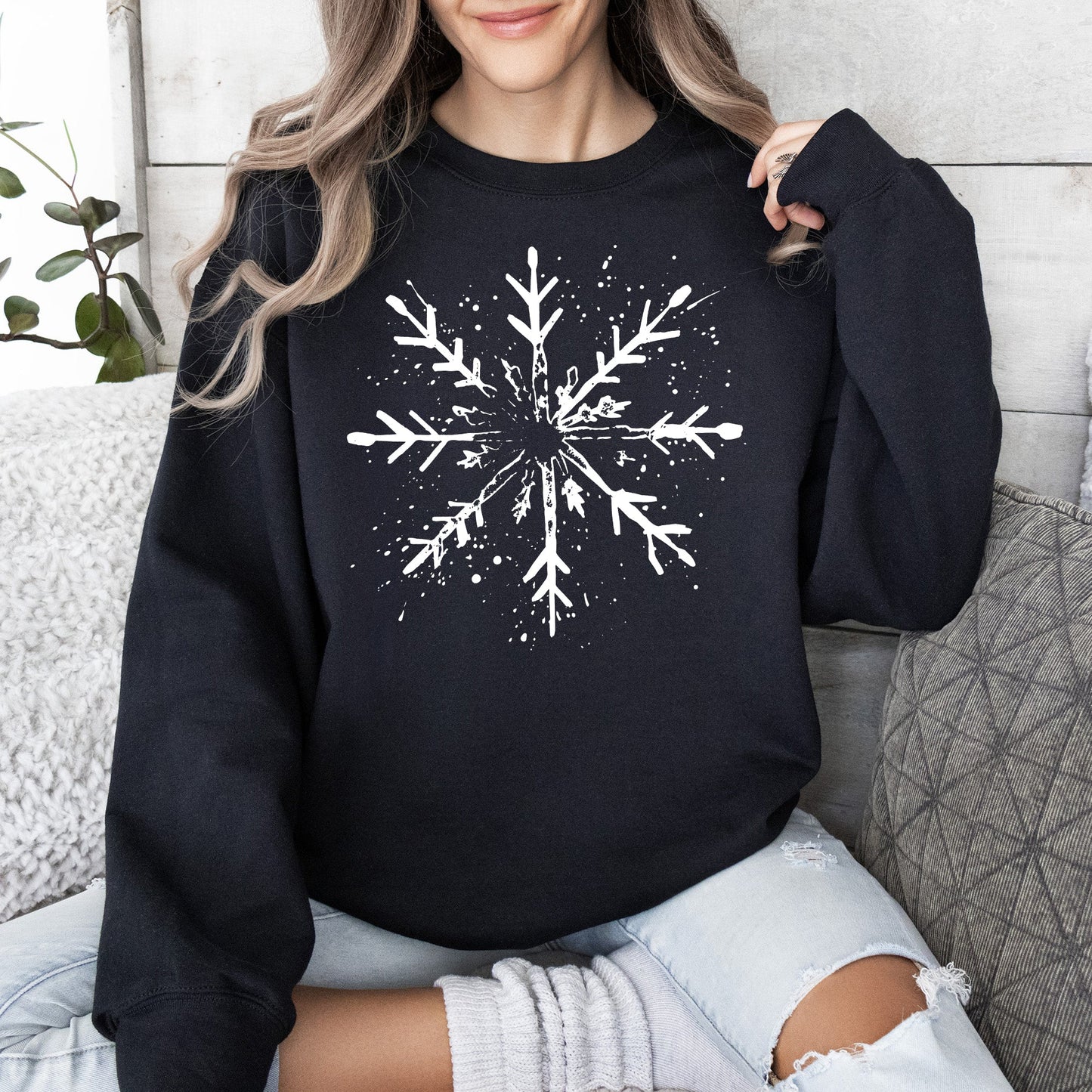 Snowflake, Winter, Sweatshirt