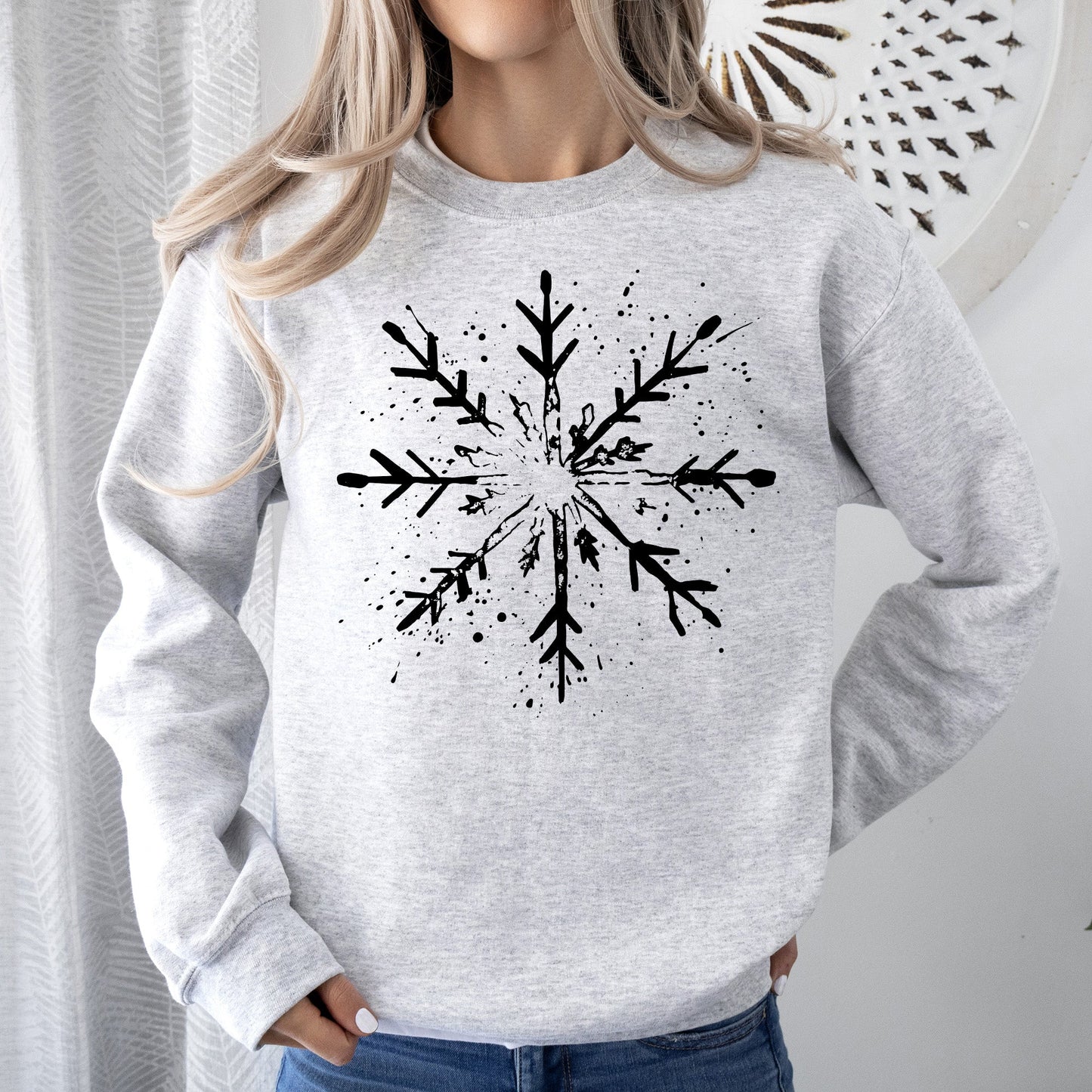 Snowflake, Winter, Sweatshirt