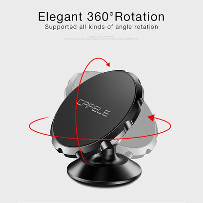CAFELE Magnetic Car Phone Holder for iPhone 16 15 14 13 12 11 Car Mount Stand for Cell Phone Strong Magnet Power Aluminum Alloy