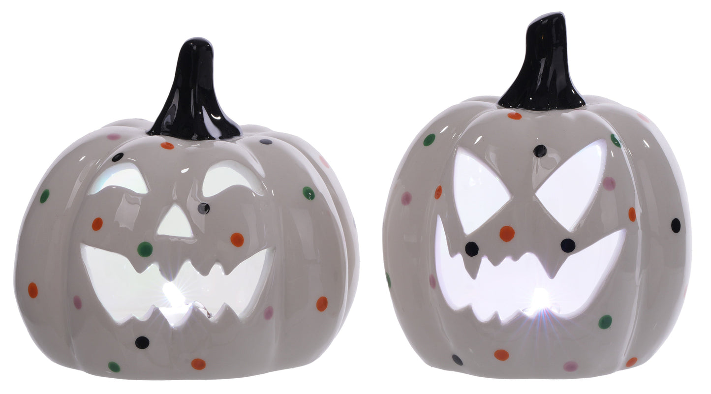 6" Confetti Pumpkin - SET OF 2