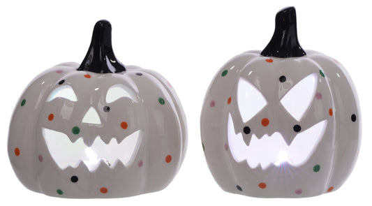 6" Confetti Pumpkin - SET OF 2