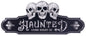 27" Enamel Haunted Come Right In - Wall Decor