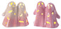 Halloween Carnival  7" Pink Ombre Ceramic Ghosts - SET OF 2