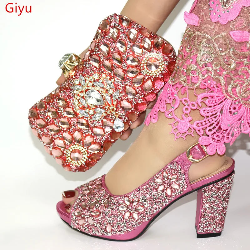 Women's Shoes and Bags To Match Set