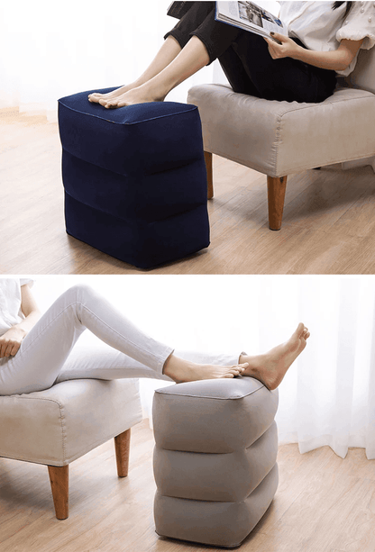 Airplane Footrest Pillow – Travel Comfort for Flights, Cars & Buses