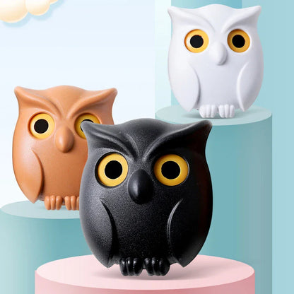New Night Owl Magnetic Wall Keys Hook Behind-door Keys Hanger Holder Cute Animal Door Storage Rack Hook Wall-mounted Birds Hook