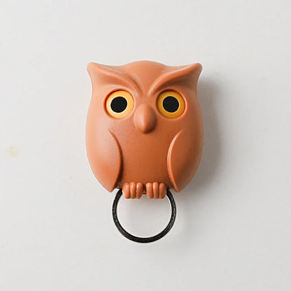 New Night Owl Magnetic Wall Keys Hook Behind-door Keys Hanger Holder Cute Animal Door Storage Rack Hook Wall-mounted Birds Hook