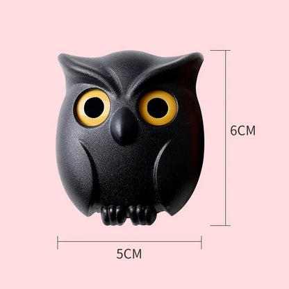 New Night Owl Magnetic Wall Keys Hook Behind-door Keys Hanger Holder Cute Animal Door Storage Rack Hook Wall-mounted Birds Hook