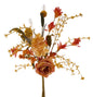 19"L ROSE/HYDRANGEA/THISTLE BOUQUET ORANGE/YELLOW/MULTI