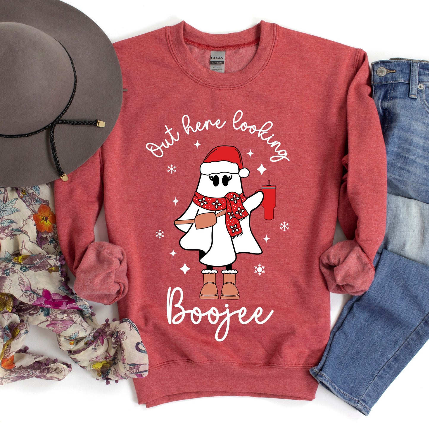 Boojee Ghost, Trendy Christmas, Bougie, Funny, Christmas Sweatshirt