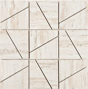 Heron Ceniza 3x3 Water Jet Mosaic