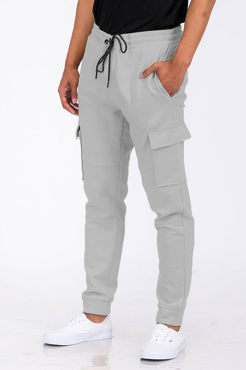 Cotton Blend Cargo Joggers with Elastic Drawstring | Apparel | Kitchen + Metal