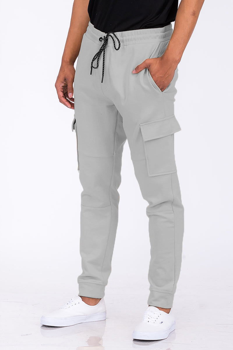 Cotton Blend Cargo Joggers with Elastic Drawstring | Apparel | Kitchen + Metal