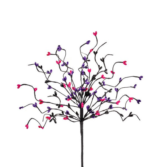 13"L PIP/TWIG PICK PURPLE/PINK/BLACK