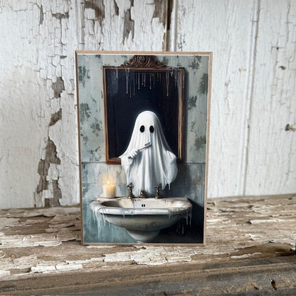 6x4 GHOST BRUSHING TEETH BLOCK