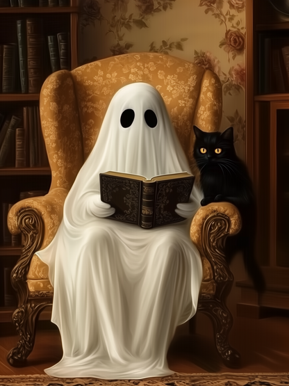 18x24 GHOST TIME STORIES - BOXWOOD FRAME