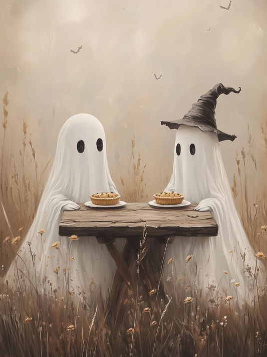 18x24 GHOST PICNIC - BOXWOOD FRAME