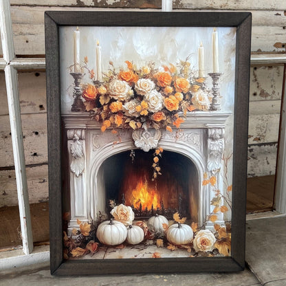 18x24 FALL MANTEL - BOXWOOD FRAME