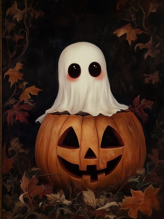 6x4 GHOST PUMPKIN BLOCK