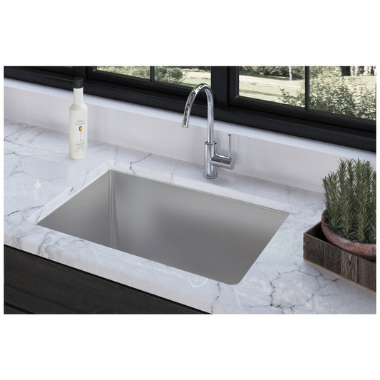 23" L x 18" W x 10" D Undermount 16 Gauge Handmade Stainless Steel Single Bowl Sink