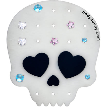 Skull Travel Flat Back Earring Palette