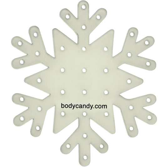 Glow in the Dark Snowflake Travel Flat Back Earring Palette