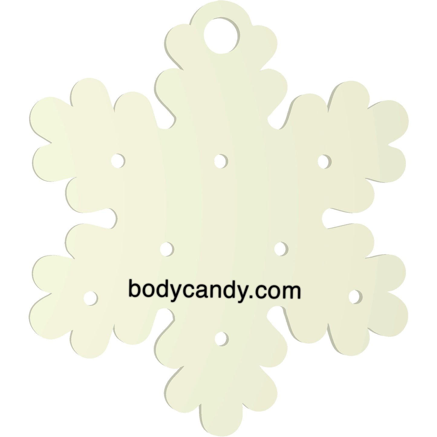 Glow in the Dark Christmas Ornament Travel Flat Back Earring Palette