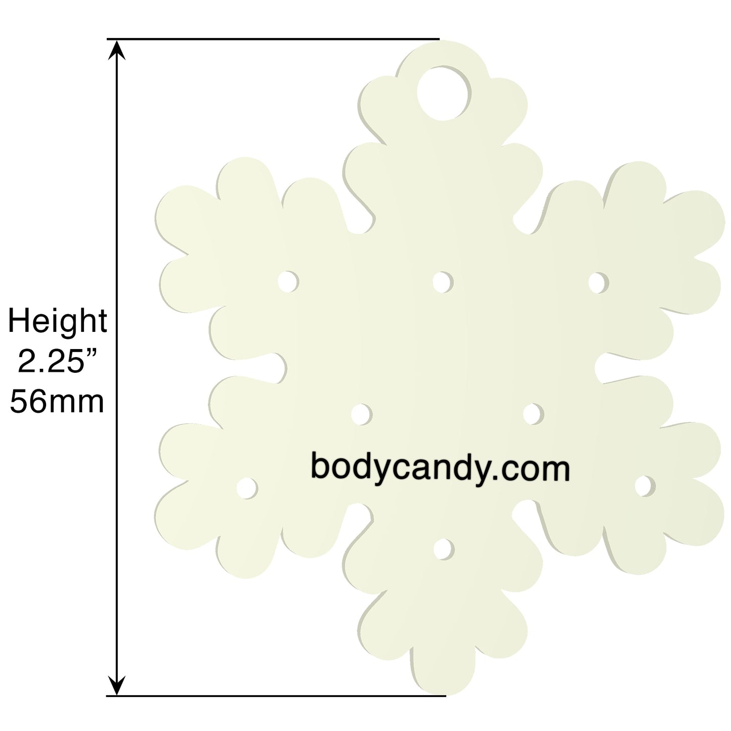 Glow in the Dark Christmas Ornament Travel Flat Back Earring Palette