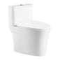 Fine Fixtures MOTB18W One-Piece Toilet – 1.28 GPF Round White Design