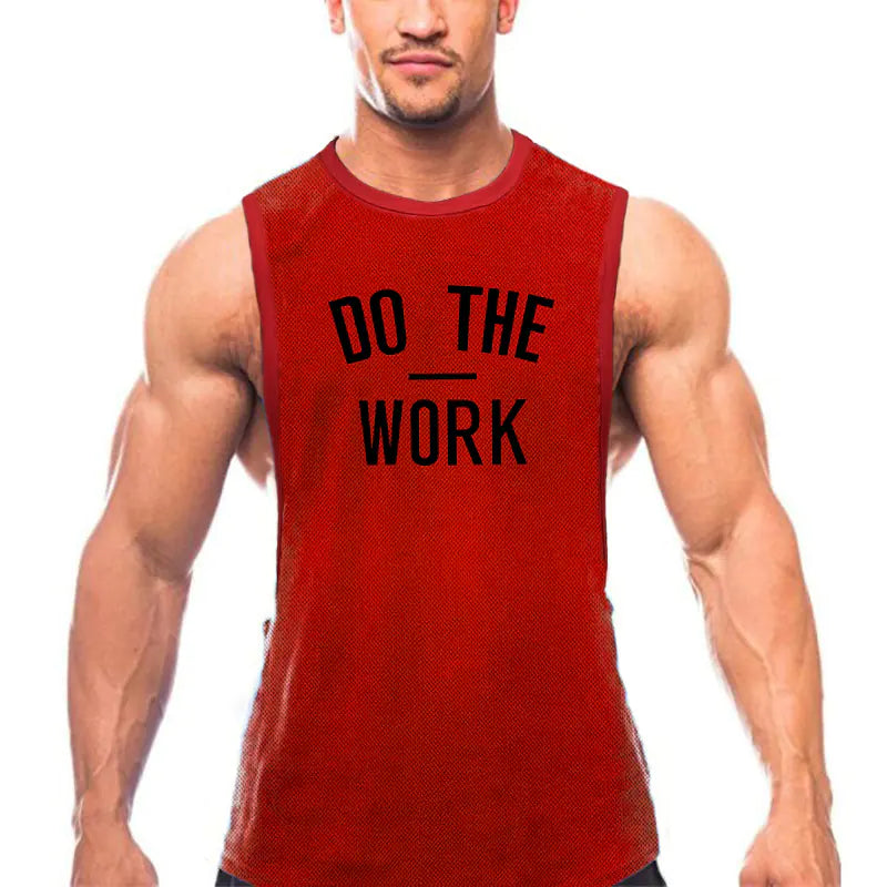 Breathable Casual Polyester Men's Gym Vest