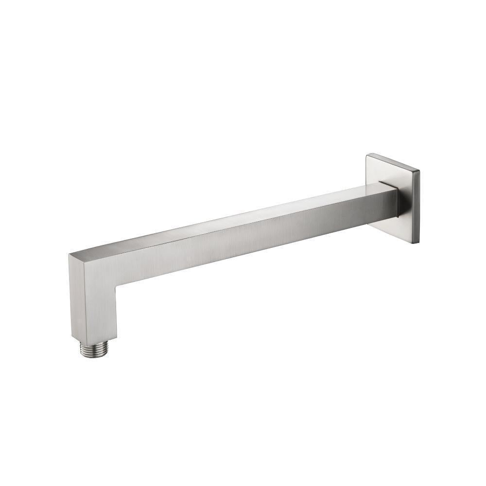 Flusso HS1001SA Wall Mount Square Shower Arm - 12" (300mm) - With Flange