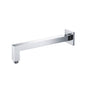 Flusso HS1001SA Wall Mount Square Shower Arm - 12" (300mm) - With Flange