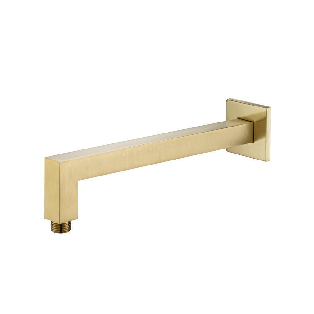 Flusso HS1001SA Wall Mount Square Shower Arm - 12" (300mm) - With Flange