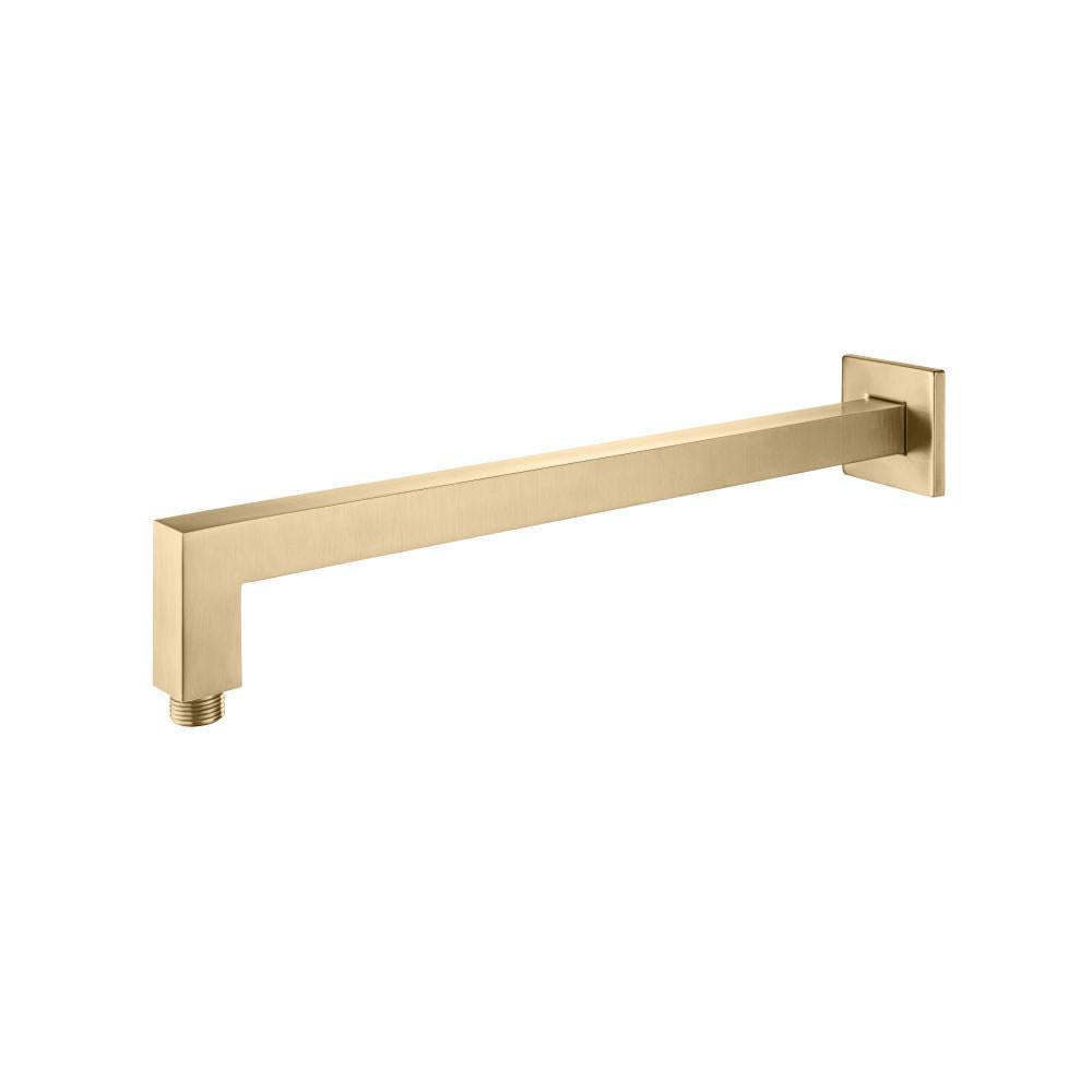 Flusso HS1011SA Wall Mount Square Shower Arm - 16" (400mm) - With Flange