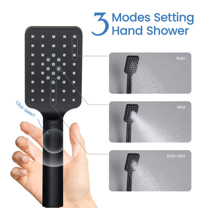 Quadro Premium ABS 3 Mode Handheld Shower Head