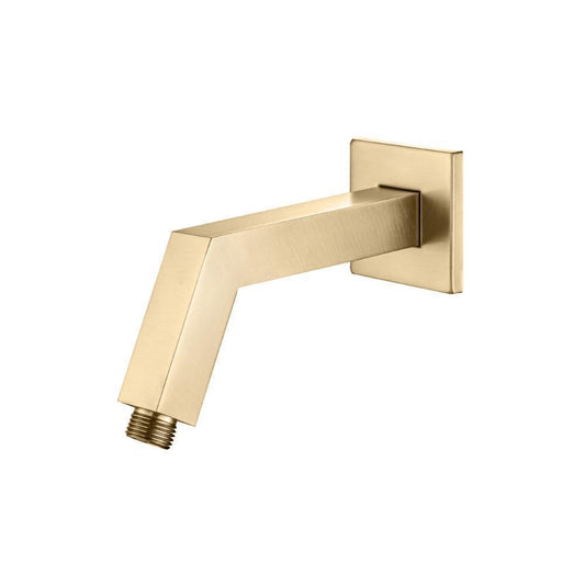 Flusso HS1020 Square Shower Arm With Flange - 7" - With Flange
