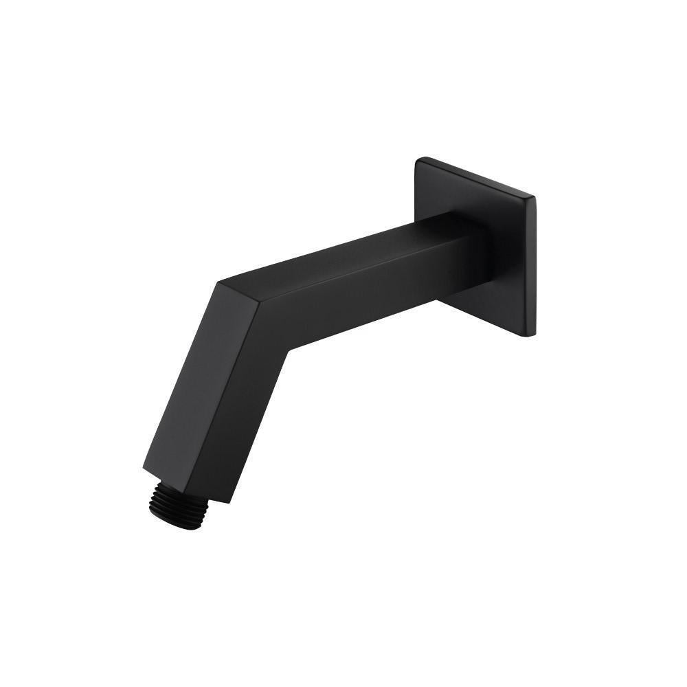 Flusso HS1020 Square Shower Arm With Flange - 7" - With Flange