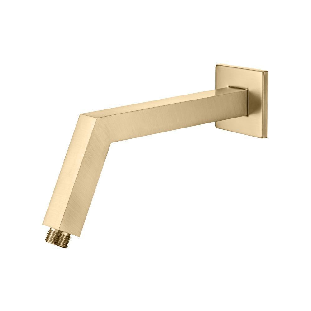 Flusso HS1025 Square Shower Arm With Flange - 10" - With Flange